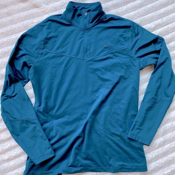 Nike Tops - Nike Dri-FIT Teal Half-Zip Long Sleeve Pullover – Women’s Large